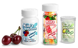 Kid's Health Nutritional Supplement Containers