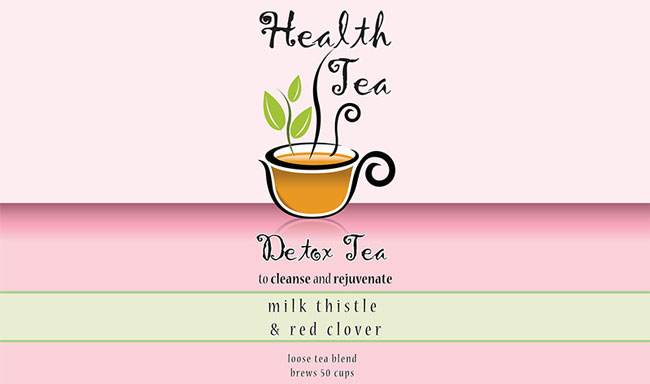 Health Tea Label